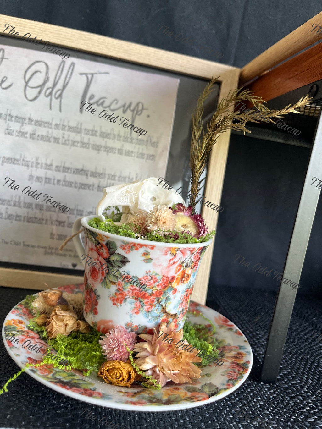 Mini Lop Rabbit Skull Teacup.
