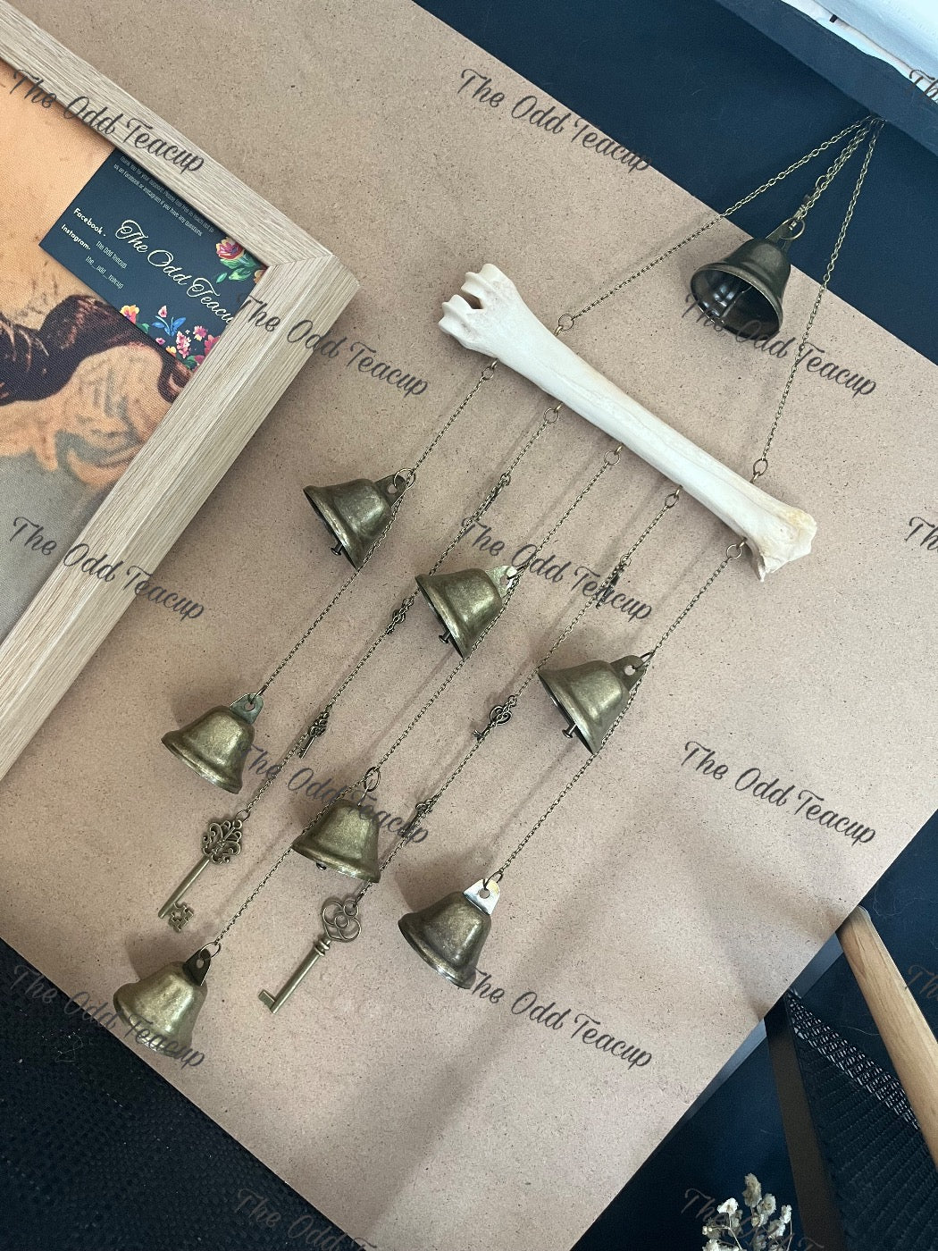 Protection Bells with Sheep’s Leg Bone