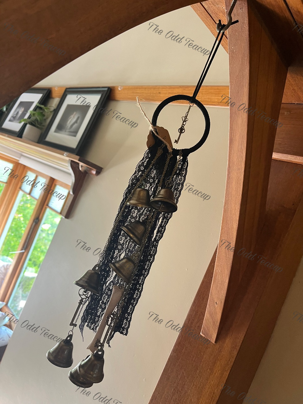 Protection Bells with Sheep leg bone
