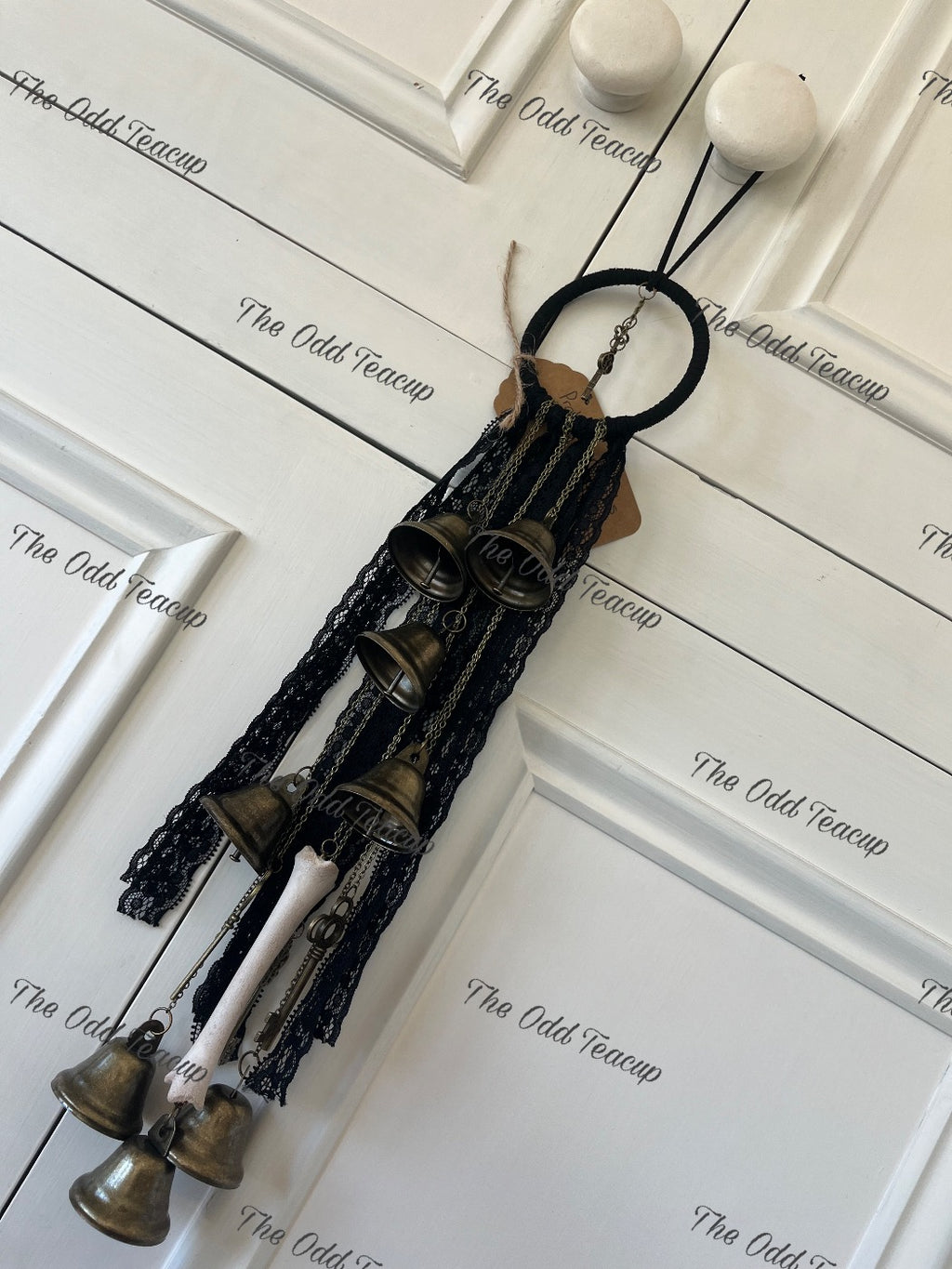 Protection Bells with Sheep leg bone