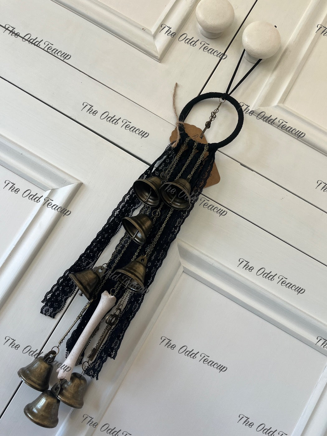Protection Bells with Sheep leg bone